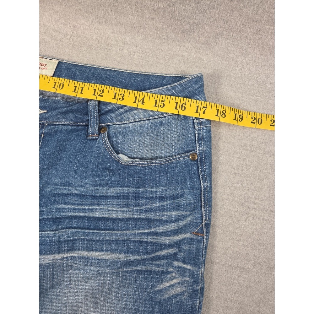 LEI Ashley Lowrise BootCut Jeans Junior 13 Flare Denim Pocket Embroidery Stretch - Picture 9 of 12